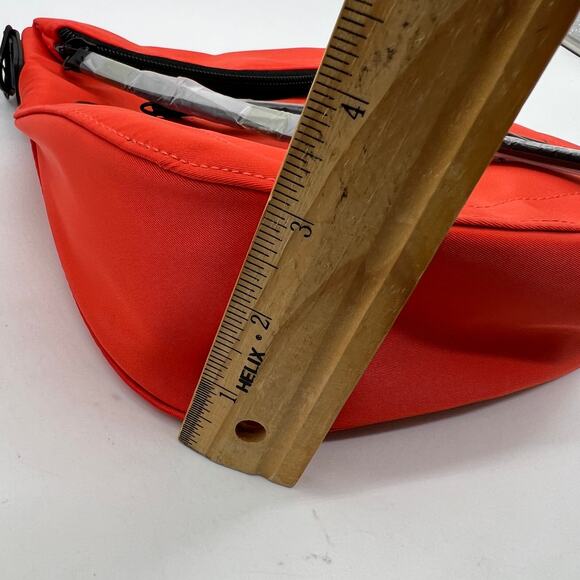 IHKWIP Foldover Saddle Crossbody with RFID Card Holder Blood Orange - Picture 7 of 16